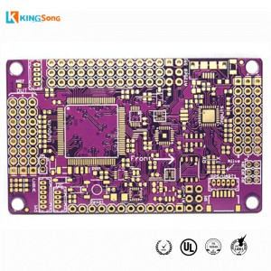 Wholesale Discount Pcb Fabrication - Purple Solder Mask 4 Layers Gold Plated PCB Board Fabrication Services – KingSong